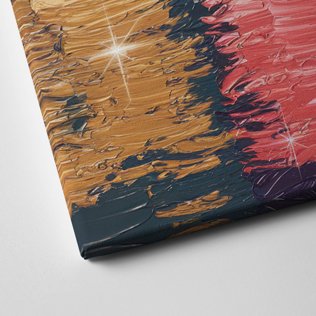 Chicago Skyline Reflections Canvas Close Up