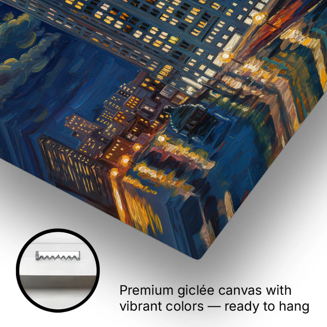 Chicago Tribune Tower Gothic Majesty - Canvas Wall Art - Gallery Wrap Corner