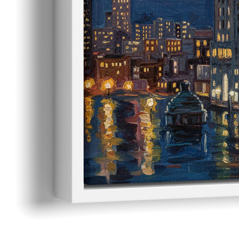 Chicago Tribune Tower Gothic Majesty - Close-Up White Frame Canvas