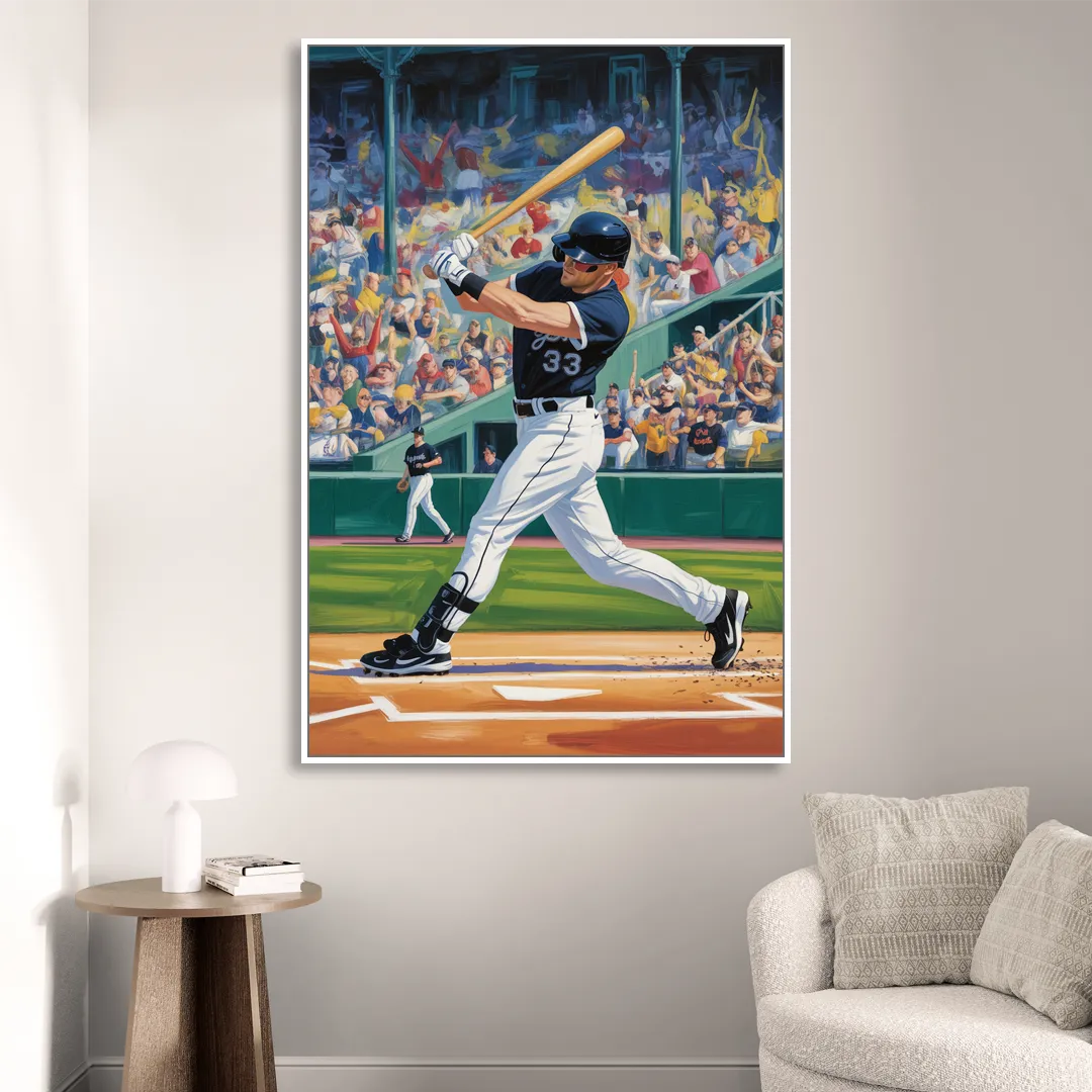 Chicago White Sox Grand Slam Sitting Room - White Canvas Wall Art