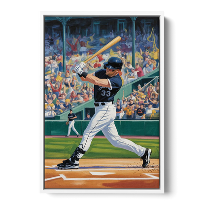 Chicago White Sox Grand Slam Front - White Canvas Wall Art