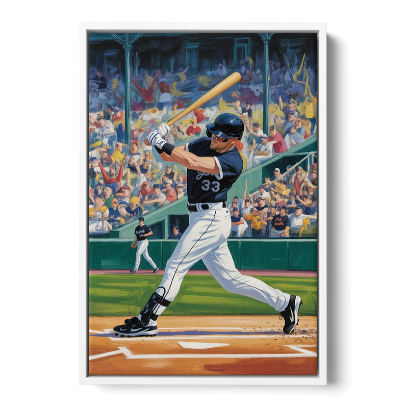 Chicago White Sox Grand Slam Front - White Canvas Wall Art