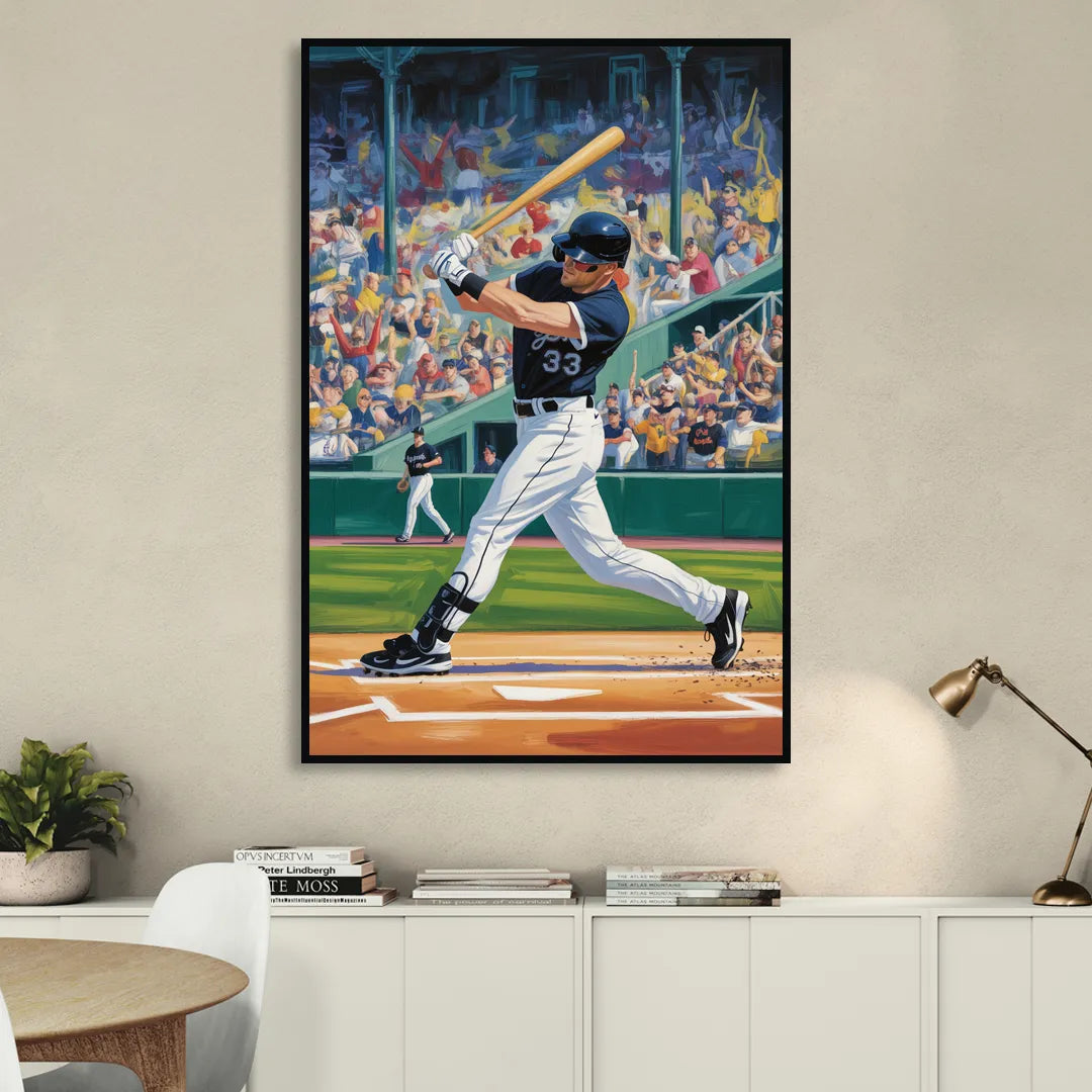 Chicago White Sox Grand Slam Sitting Room - Black Canvas Wall Art