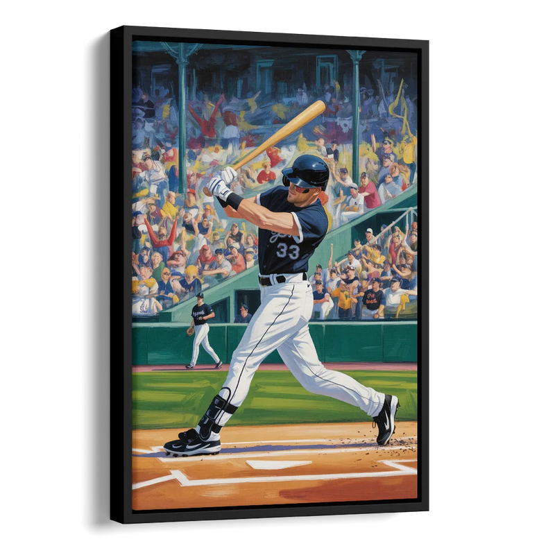 Chicago White Sox Grand Slam Side - Black Canvas Wall Art