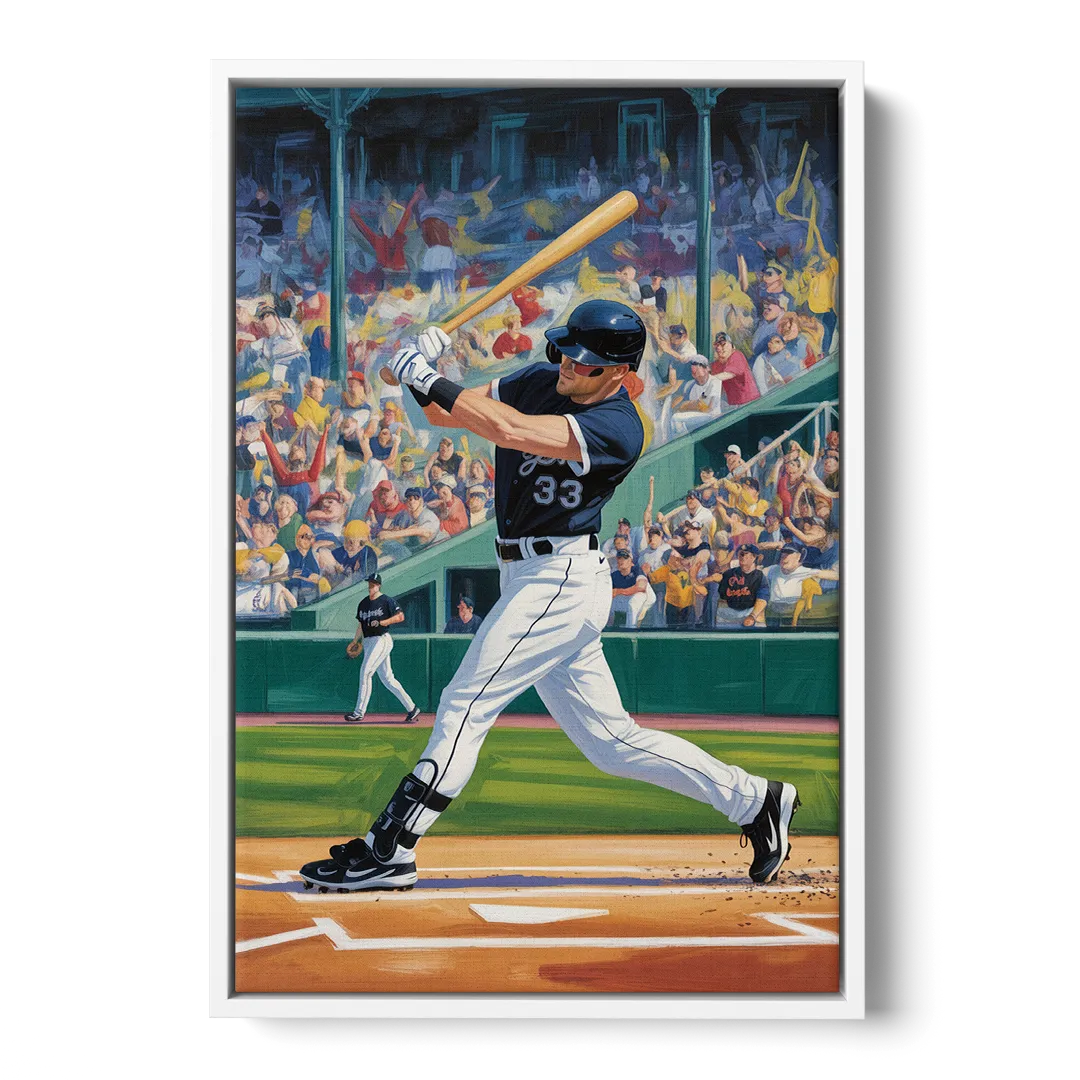 Chicago White Sox Grand Slam - White Frame Canvas
