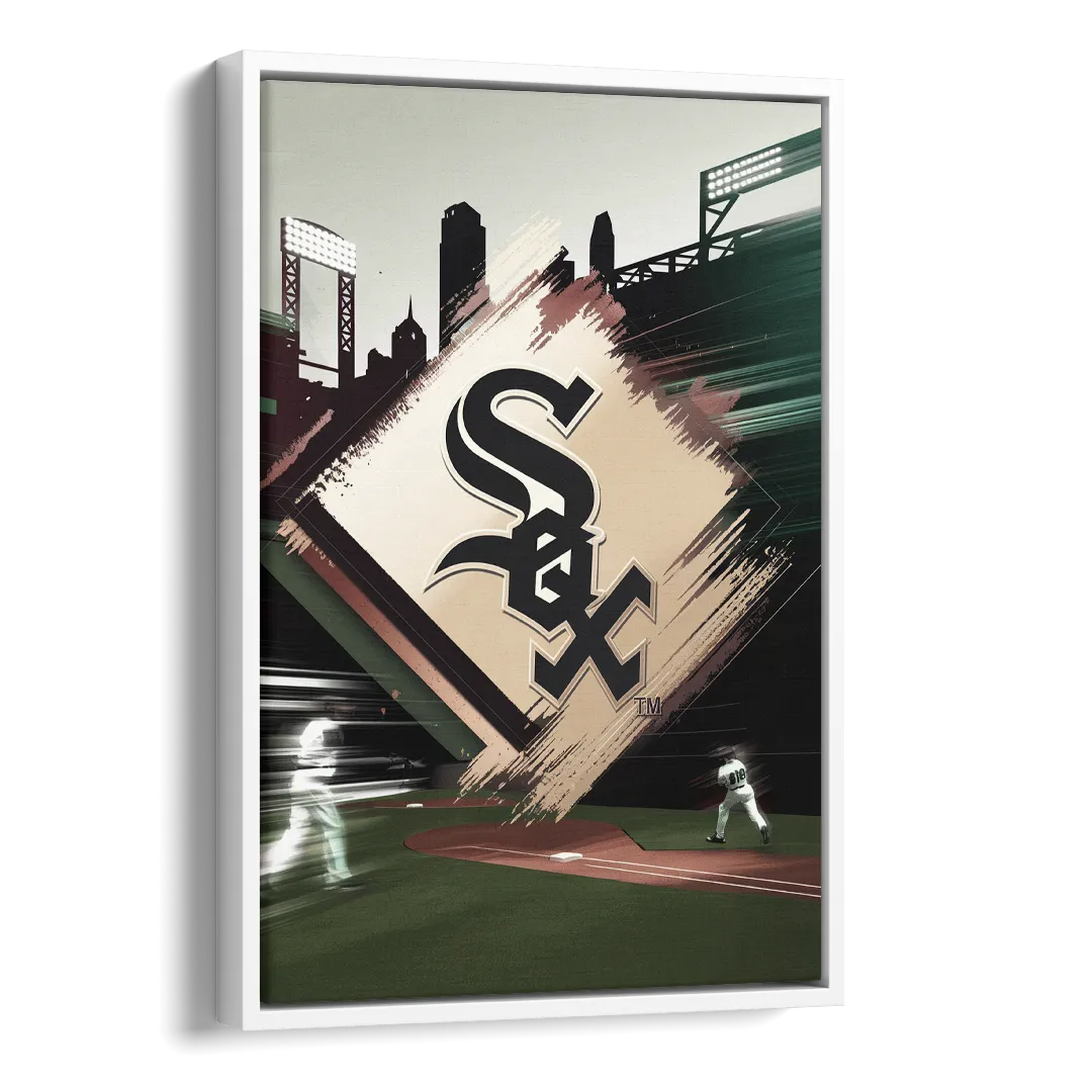 Chicago White Sox Legacy Side - White Canvas Wall Art