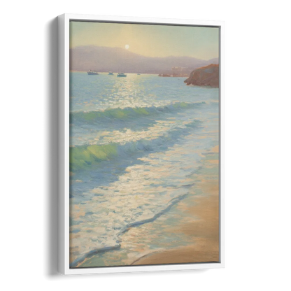 Chileno Bay Waters Side - White Canvas Wall Art