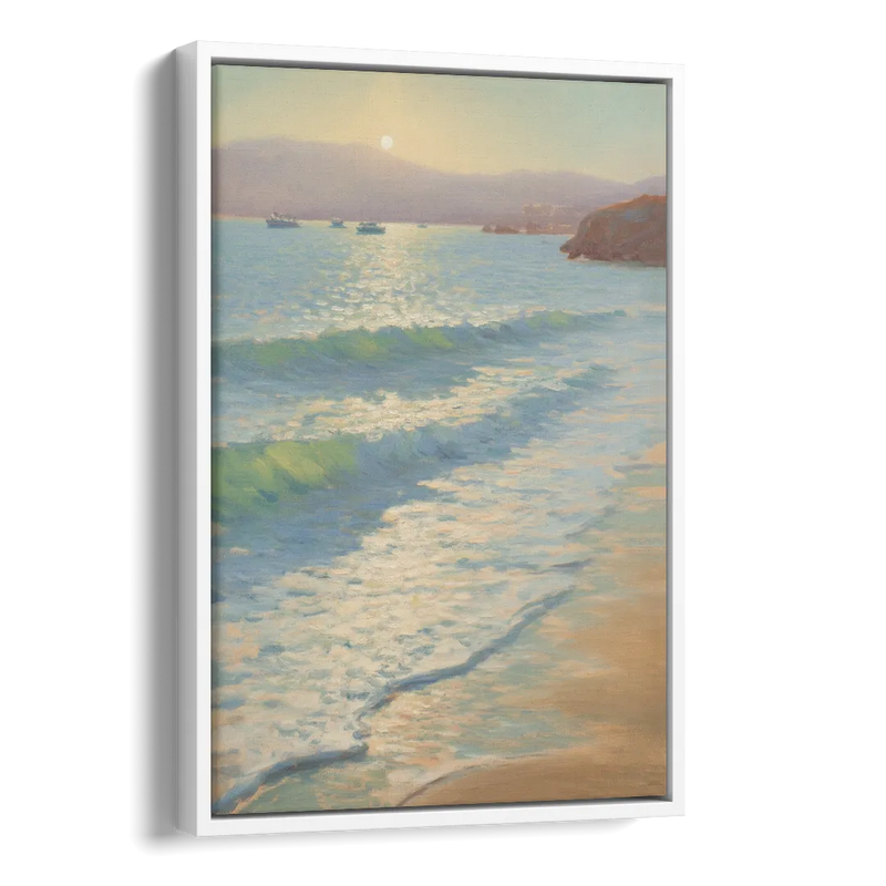 Chileno Bay Waters Side - White Canvas Wall Art