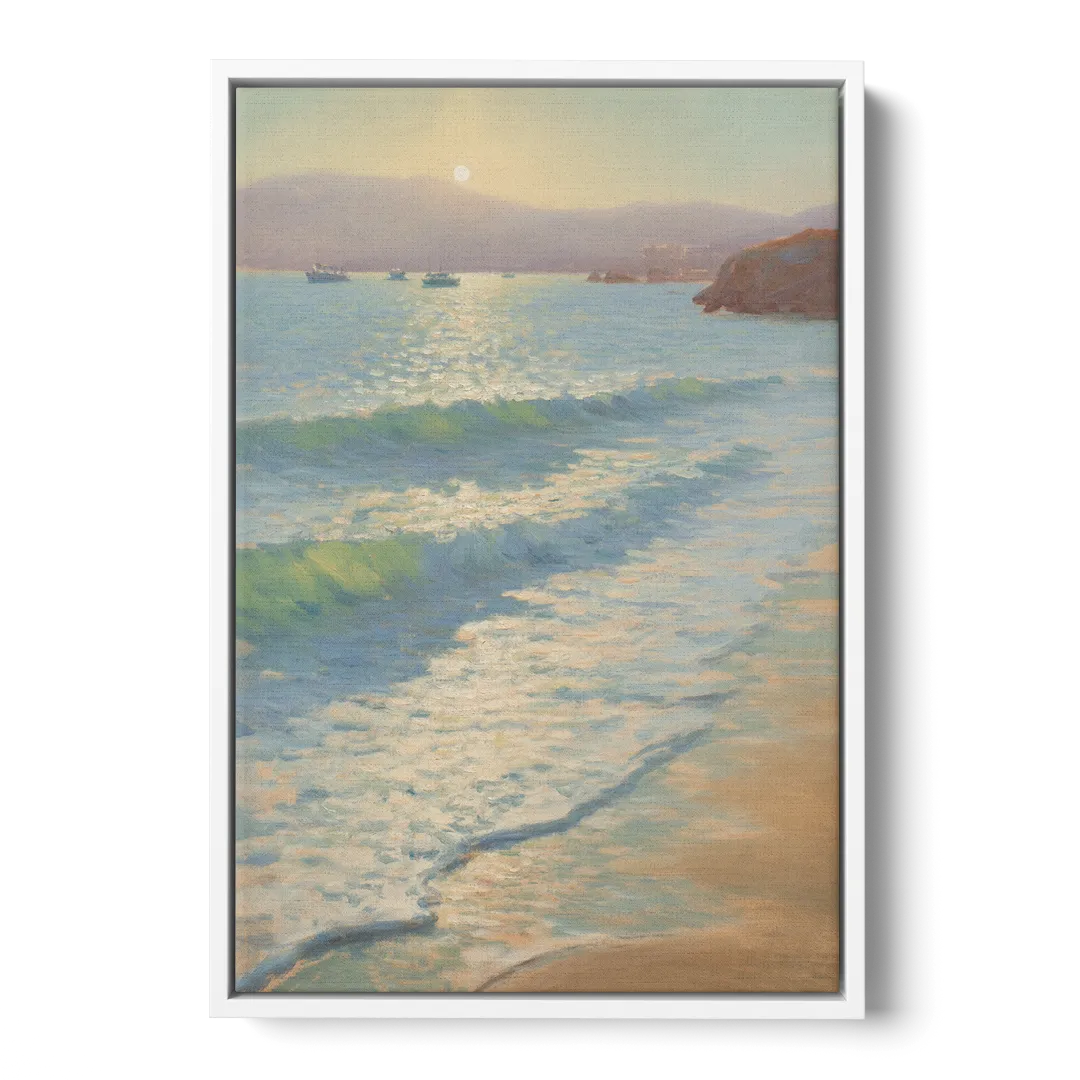 Chileno Bay Waters Front - White Canvas Wall Art