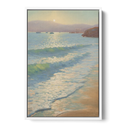 Chileno Bay Waters Front - White Canvas Wall Art