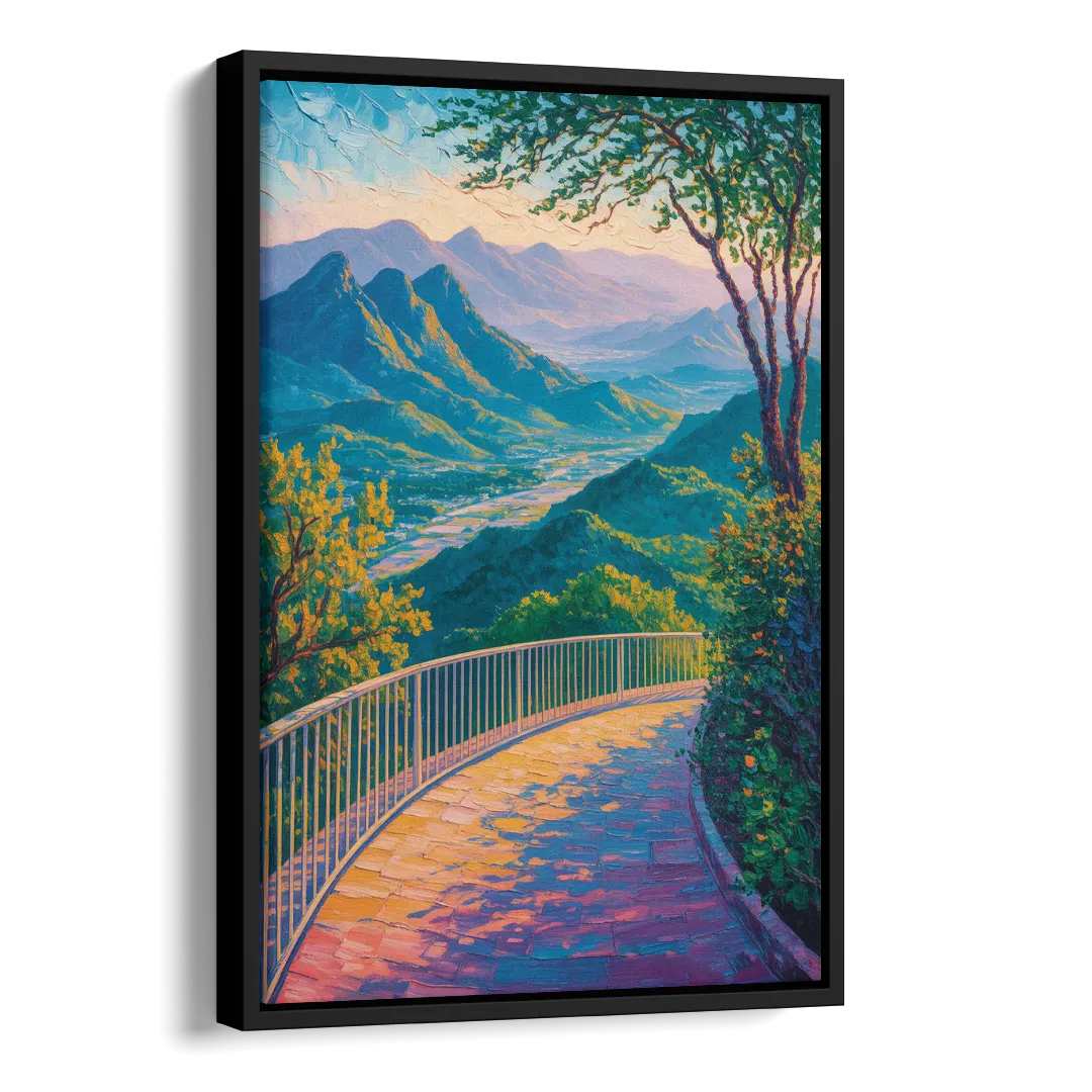 Chipinque Overlook Side - Black Canvas Wall Art