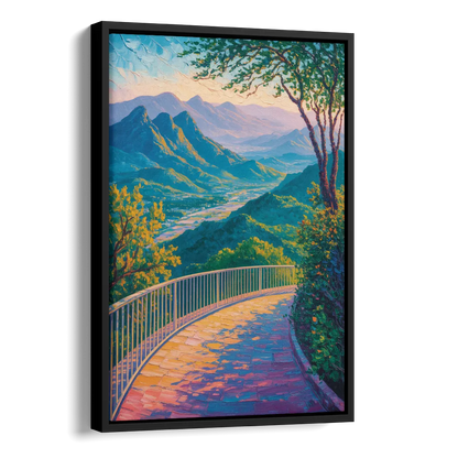 Chipinque Overlook Side - Black Canvas Wall Art