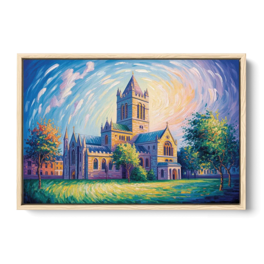 Christ Church Cathedral Majesty - Oak Framed Canvas Wall Art - Front