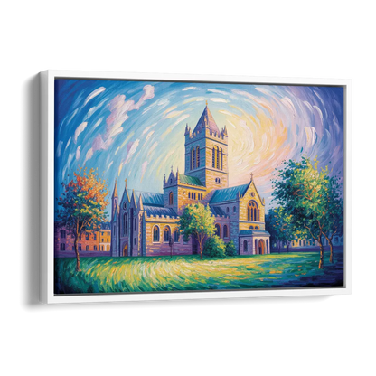 Christ Church Cathedral Majesty Side - White Canvas Wall Art