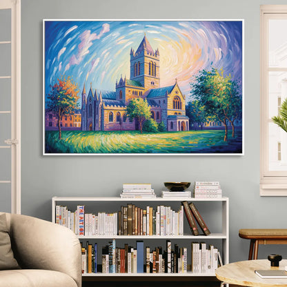 Christ Church Cathedral Majesty Sitting Room - White Canvas Wall Art