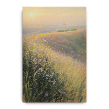 Christian Cross Landscape - Canvas Wall Art