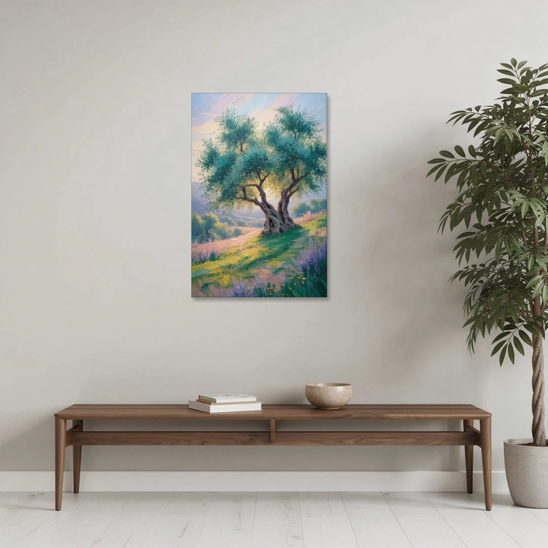 Christian Olive Tree Harmony - Canvas Wall Art - Coffee Table - 24x36