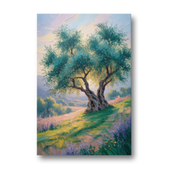Christian Olive Tree Harmony - Canvas Wall Art - Front