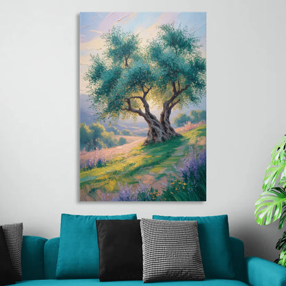 Christian Olive Tree Harmony Sitting Room - Canvas Wall Art