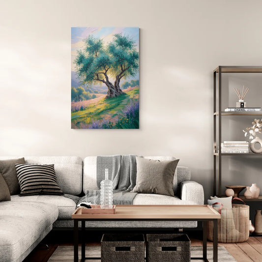 Christian Olive Tree Harmony - Canvas Wall Art Living Room