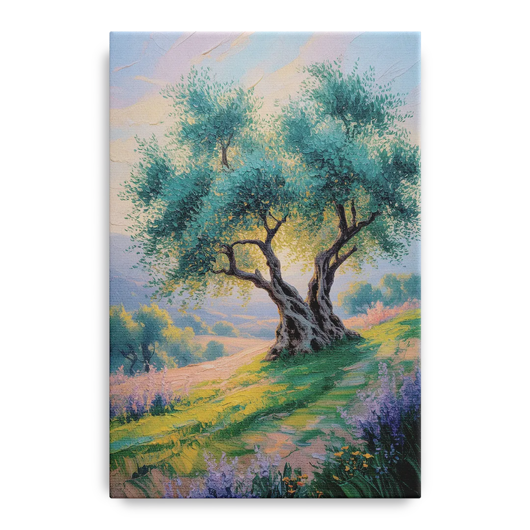Christian Olive Tree Harmony Front - Canvas Wall Art