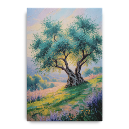 Christian Olive Tree Harmony Front - Canvas Wall Art