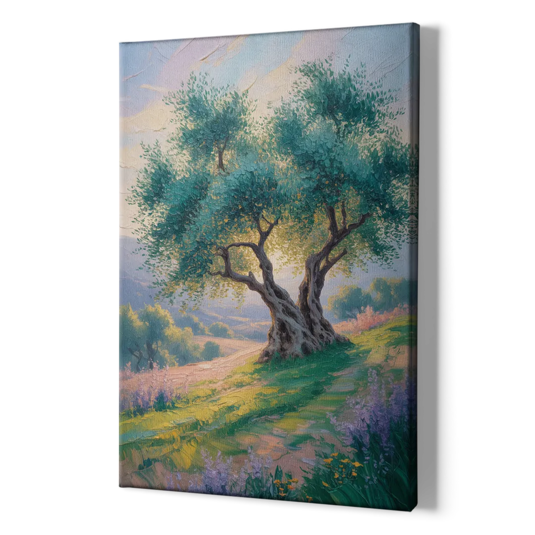 Christian Olive Tree Harmony - Canvas Print Art Sides
