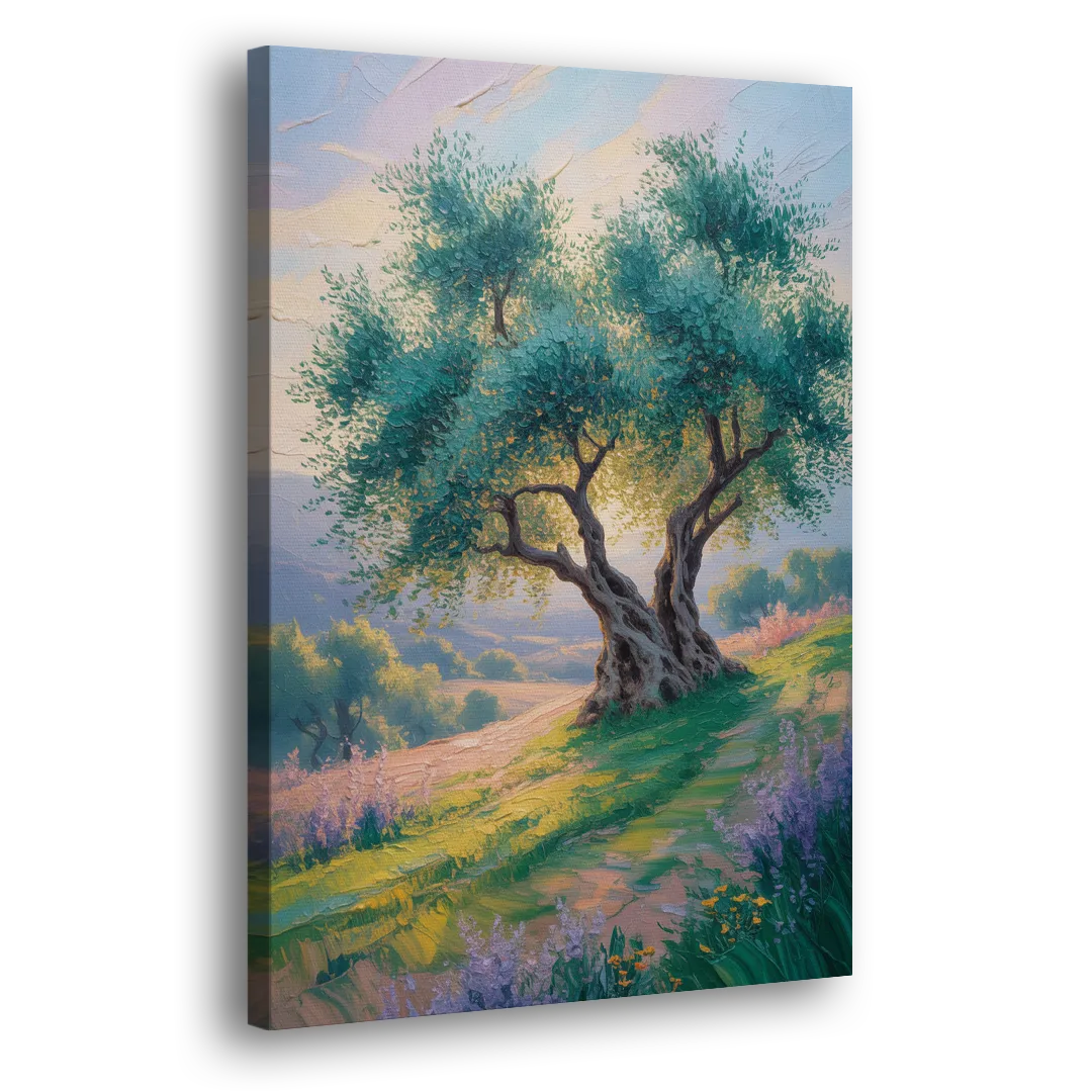 Christian Olive Tree Harmony Side - Canvas Wall Art