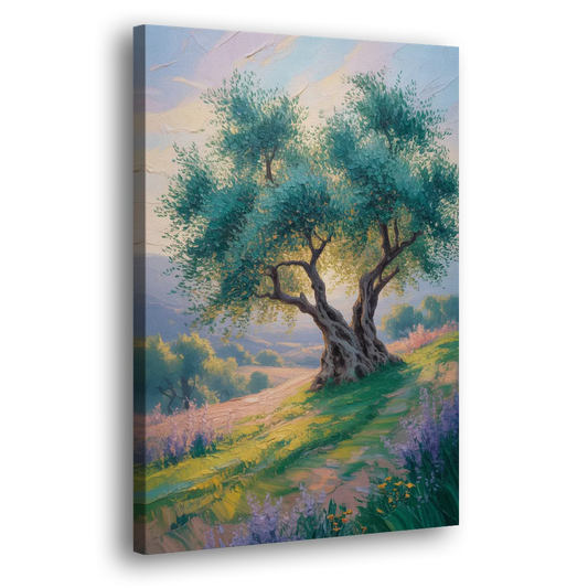 Christian Olive Tree Harmony Side - Canvas Wall Art
