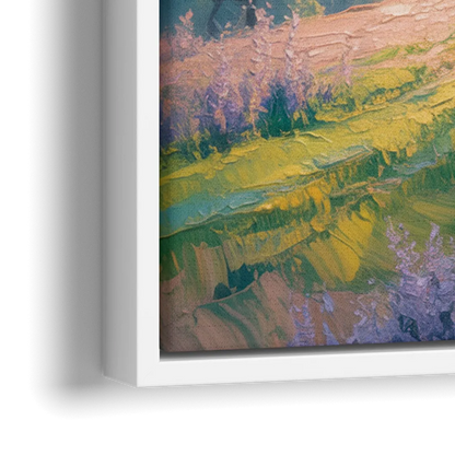 Christian Olive Tree Harmony - Close-Up White Frame Canvas