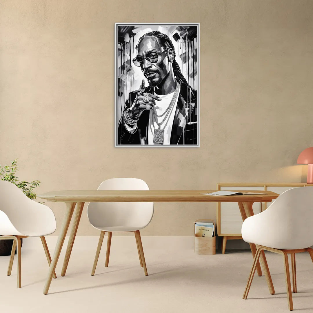 Chronic Wave 2.0 - Living Room White Frame Canvas