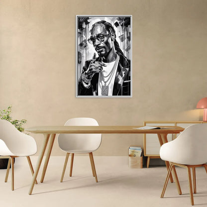 Chronic Wave 2.0 - Living Room White Frame Canvas