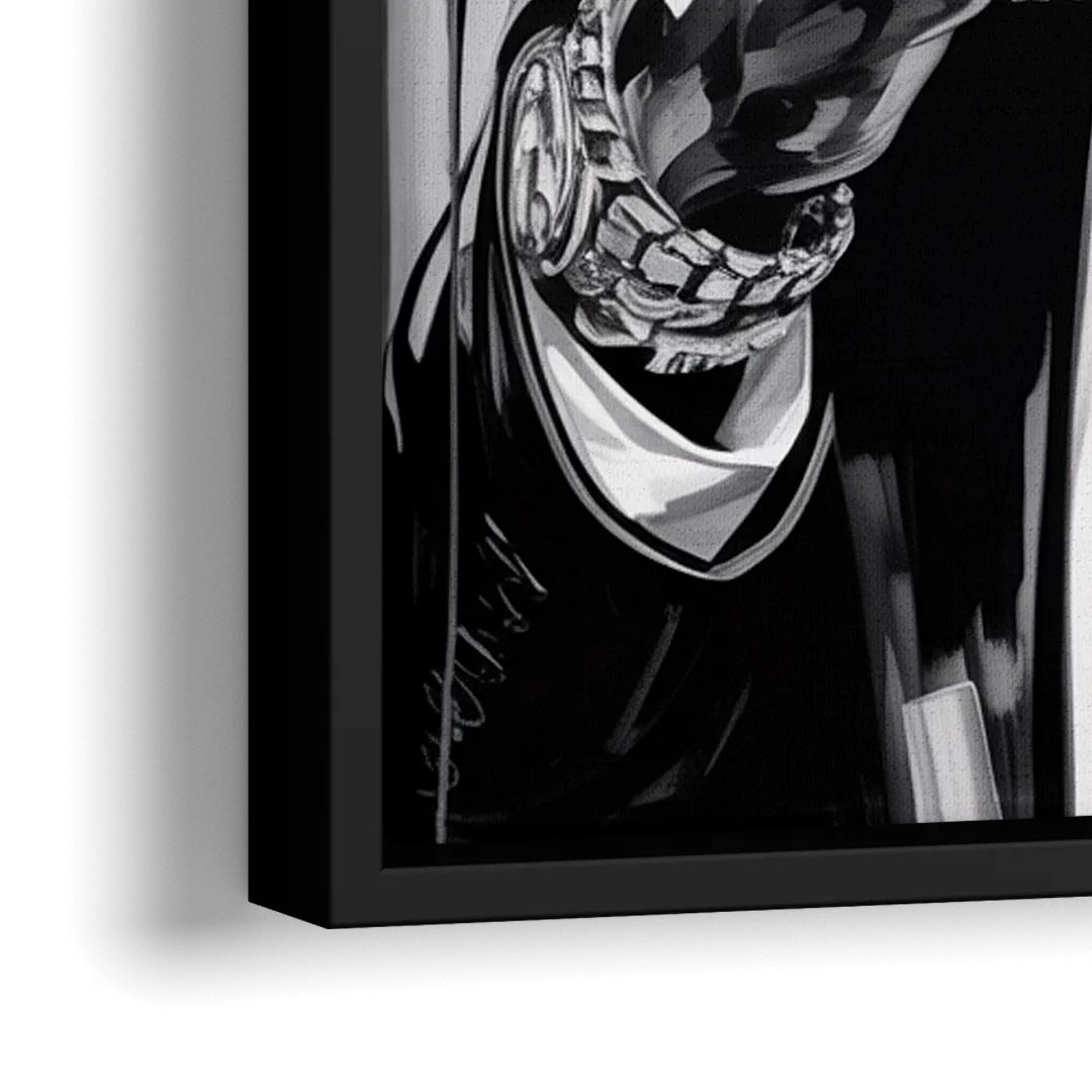 Chronic Wave 2.0 - Close-Up Black Frame Canvas