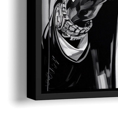 Chronic Wave 2.0 - Close-Up Black Frame Canvas