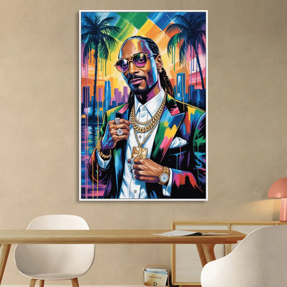 Chronic Wave Sitting Room - White Canvas Wall Art