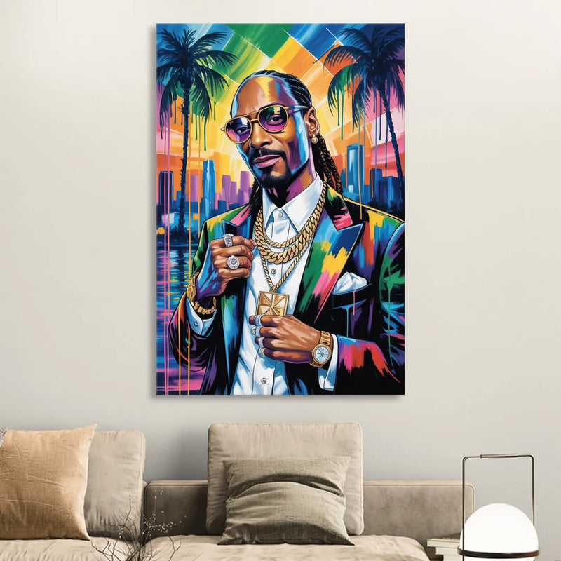 Chronic Wave Living Room - Canvas Wall Art