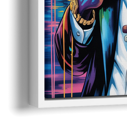 Chronic Wave - Close-Up White Frame Canvas