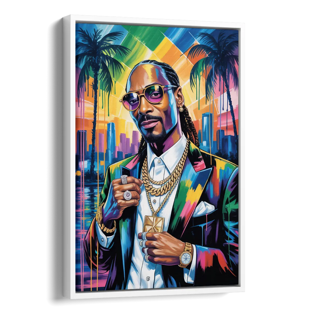 Chronic Wave Side - White Canvas Wall Art