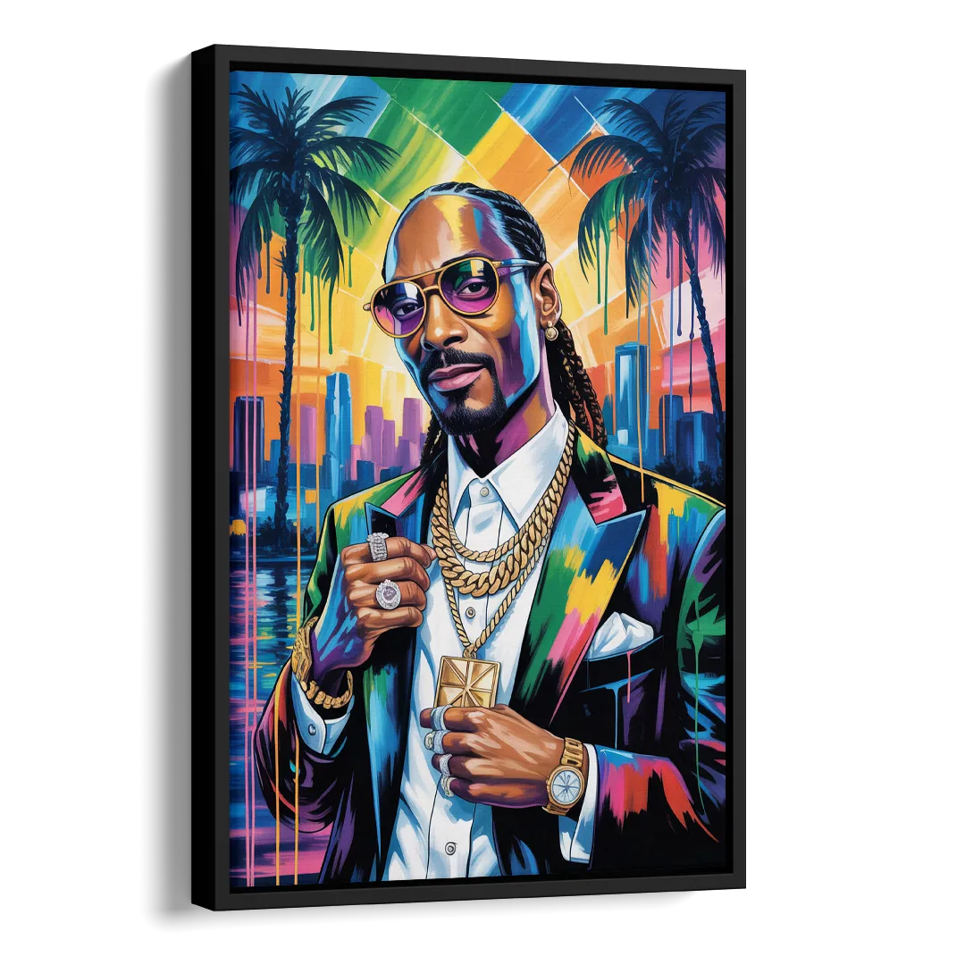 Chronic Wave Side - Black Canvas Wall Art