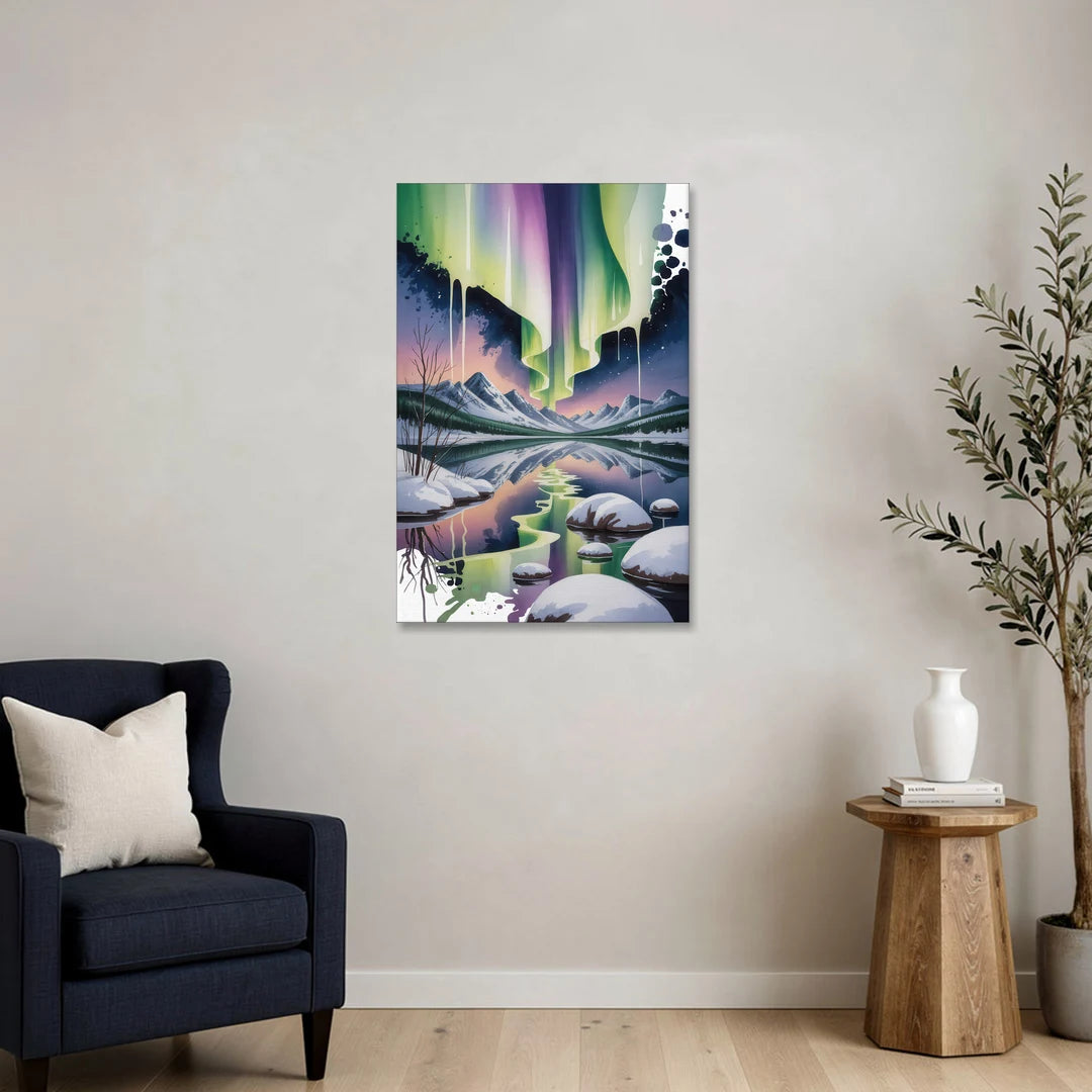 Churchill Northern Lights - Canvas Wall Art - Sofa - 24x36