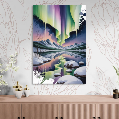 Churchill Northern Lights Sitting Room - Canvas Wall Art