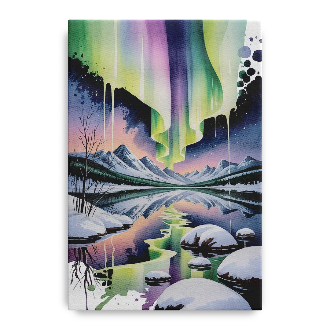 Churchill Northern Lights Front - Canvas Wall Art