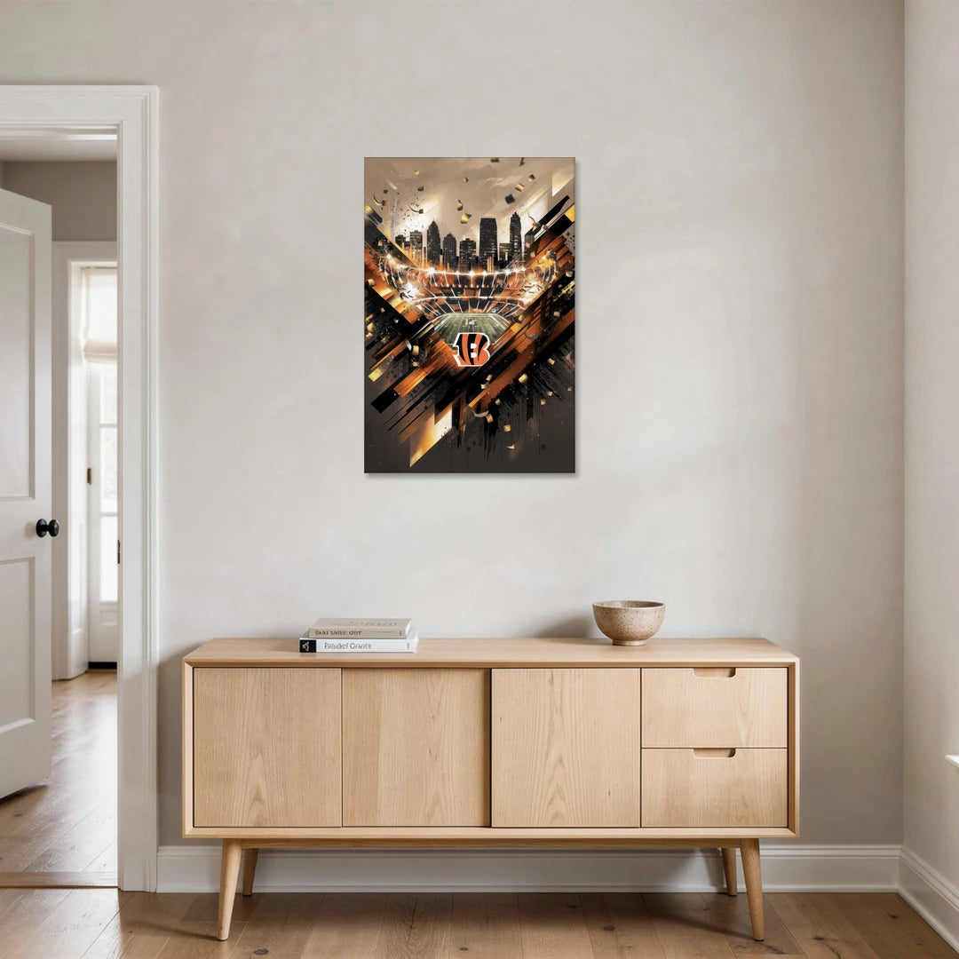Cincinnati Bengals AFC Championship Celebration - Canvas Wall Art - Coffee Table - 24x36