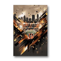 Cincinnati Bengals AFC Championship Celebration - Canvas Wall Art - Front