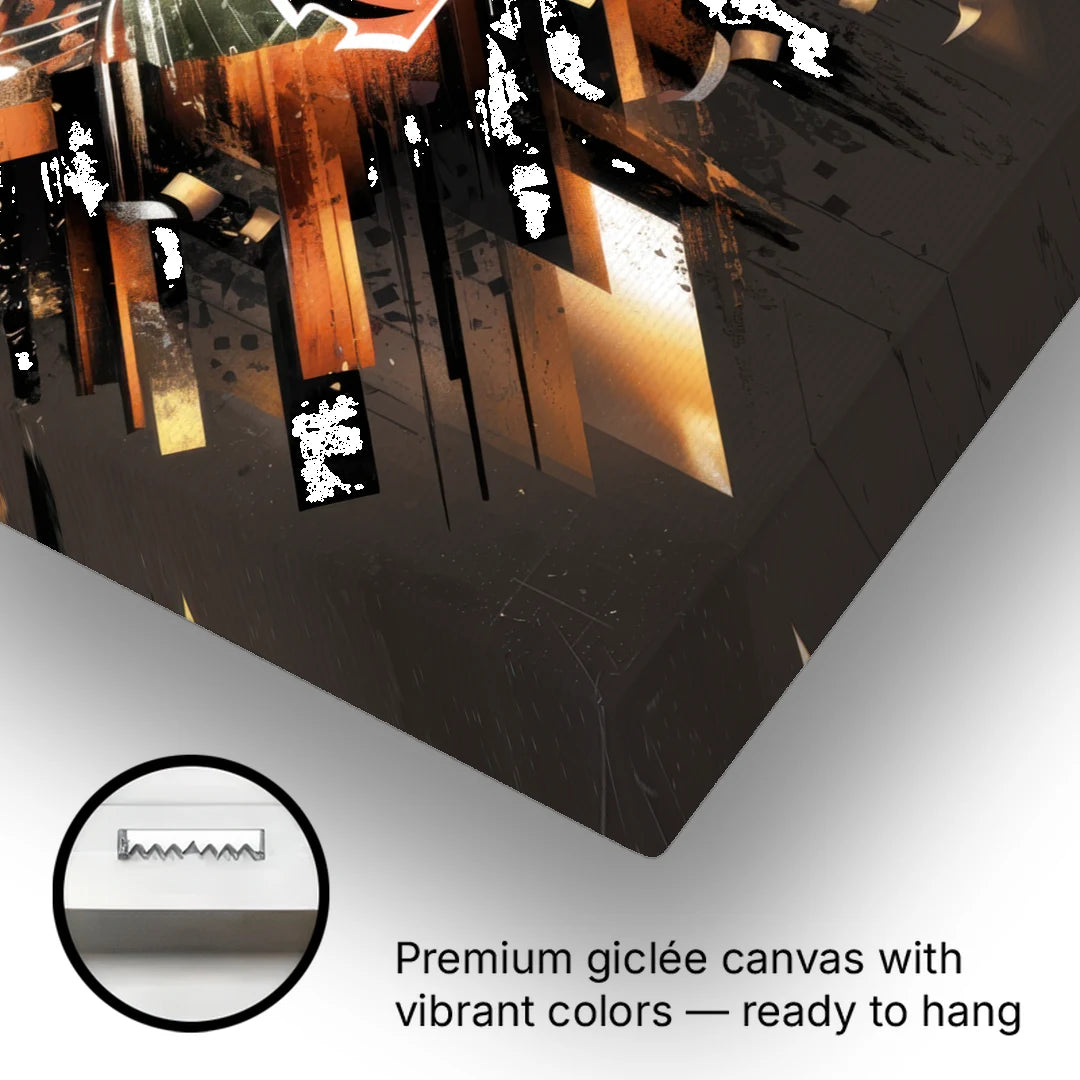 Cincinnati Bengals AFC Championship Celebration - Canvas Wall Art - Gallery Wrap Corner