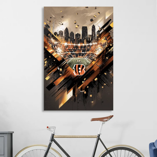 Cincinnati Bengals AFC Championship Celebration Living Room - Canvas Wall Art