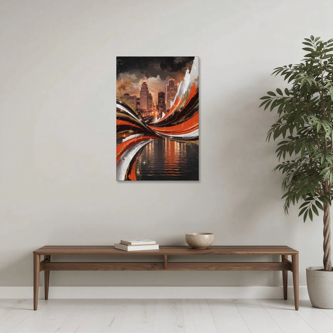 Cincinnati Bengals Championship Parade - Canvas Wall Art - Coffee Table - 24x36