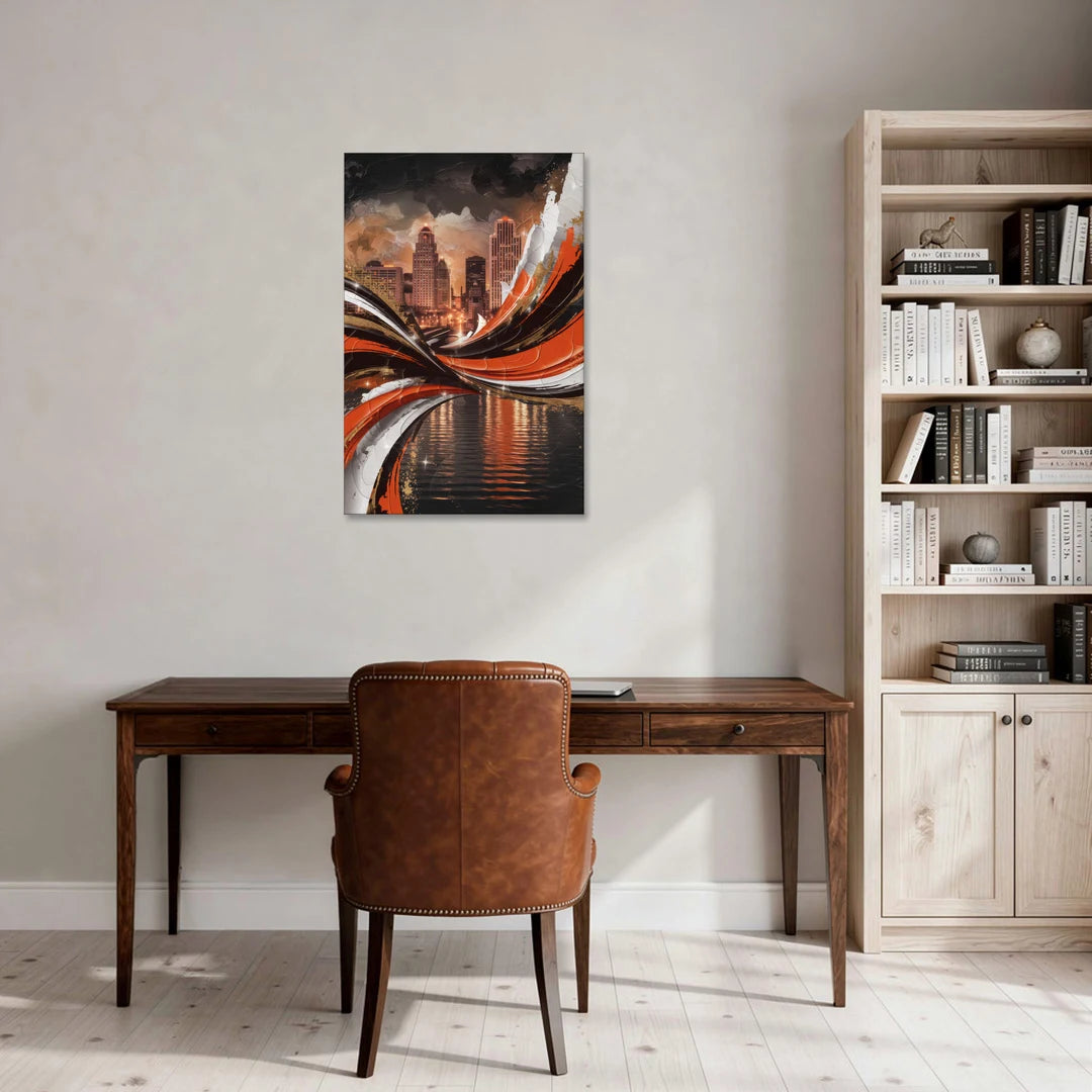 Cincinnati Bengals Championship Parade - Canvas Wall Art - Office - 24x36