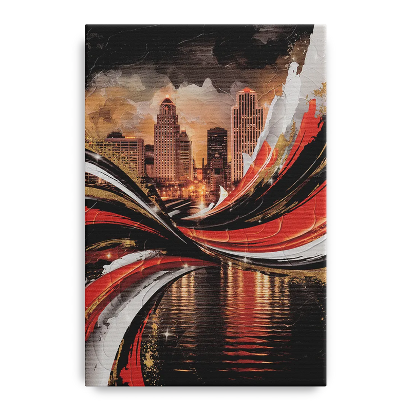 Cincinnati Bengals Championship Parade Front - Canvas Wall Art