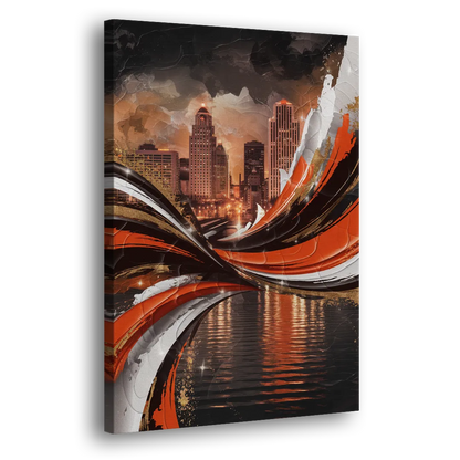 Cincinnati Bengals Championship Parade Side - Canvas Wall Art